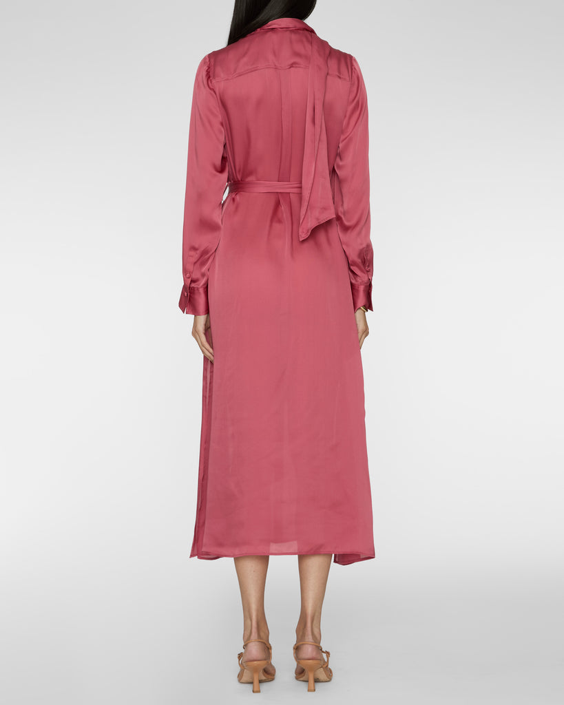 ULLA JOHNSON Critique Long Sleeve Silk Dress