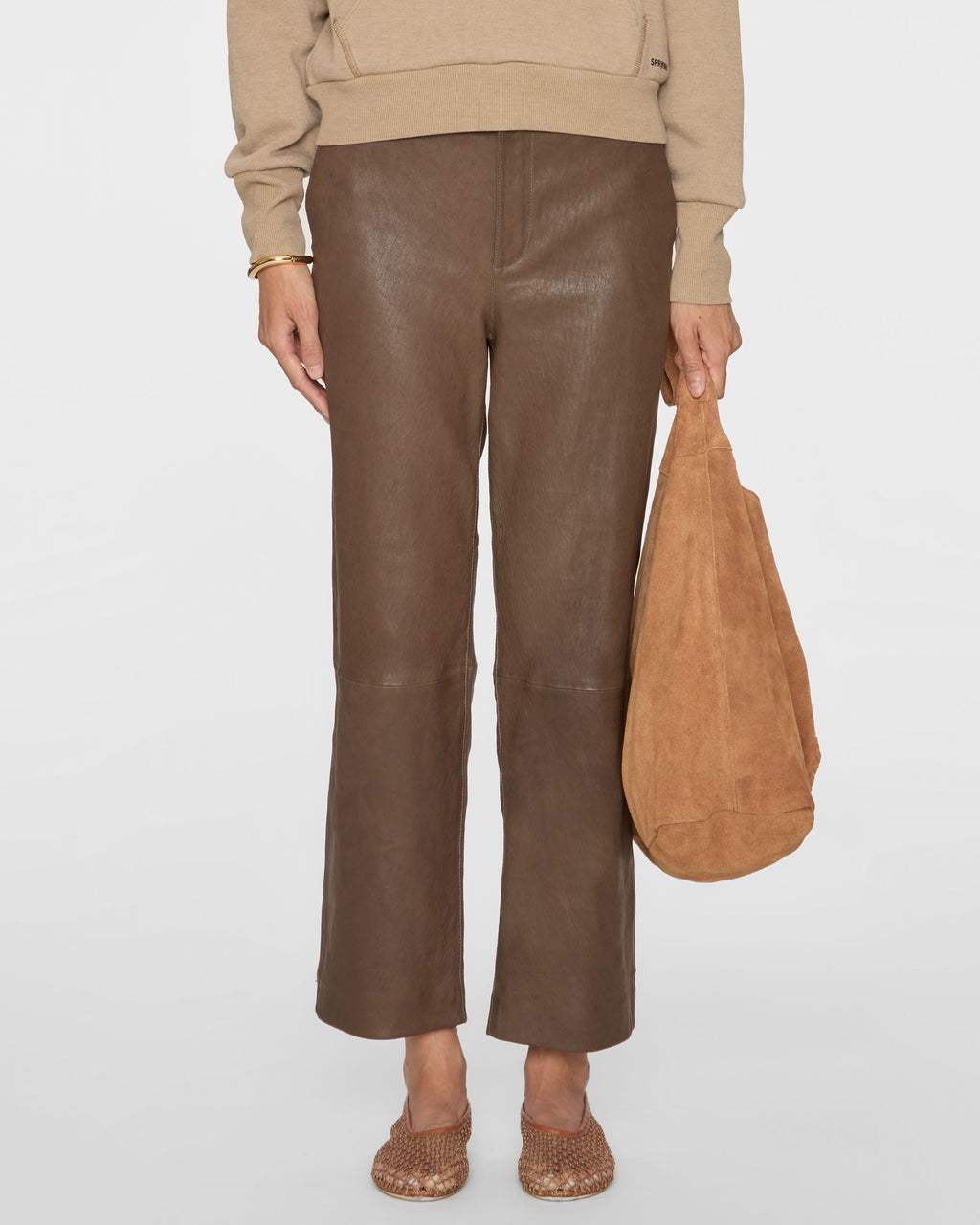 SPRWMN Cropped Baggy Trousers