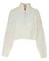 Cropped Hampton Sweater in Ivory