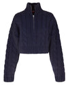 Cropped Hampton Sweater in Navy