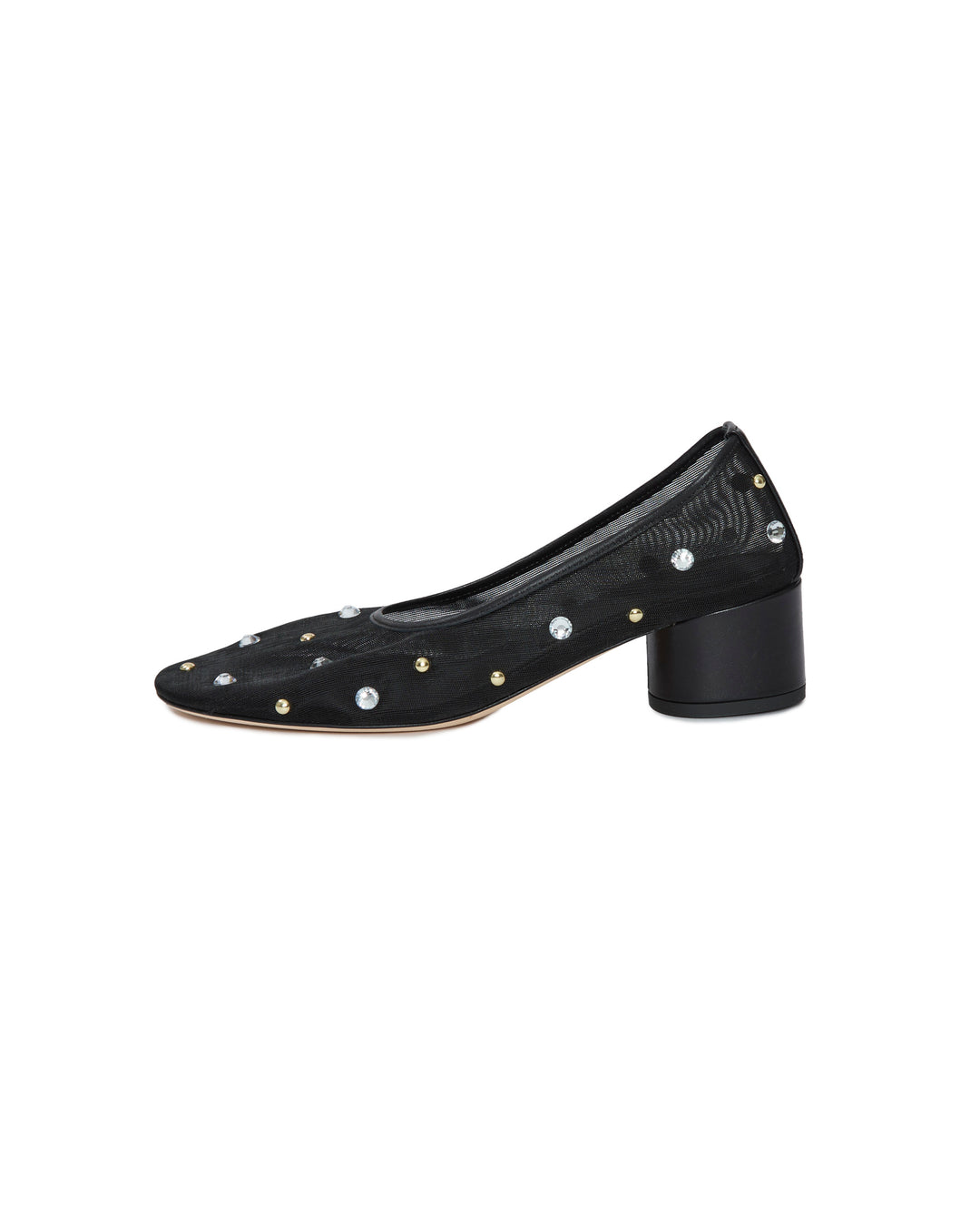 DEAR FRANCES Balla Pump in Black Crystals & Studs