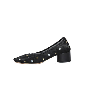 Balla Pump in Black Crystals & Studs