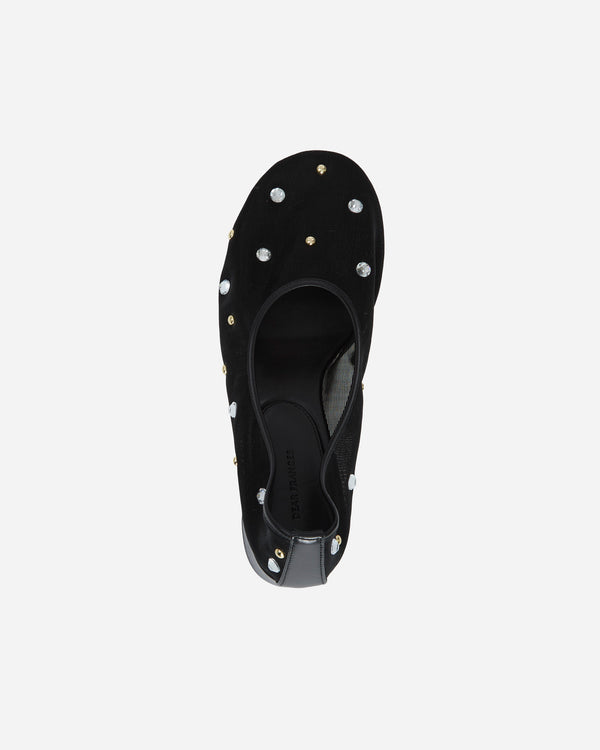 DEAR FRANCES Balla Pump in Black Crystals & Studs