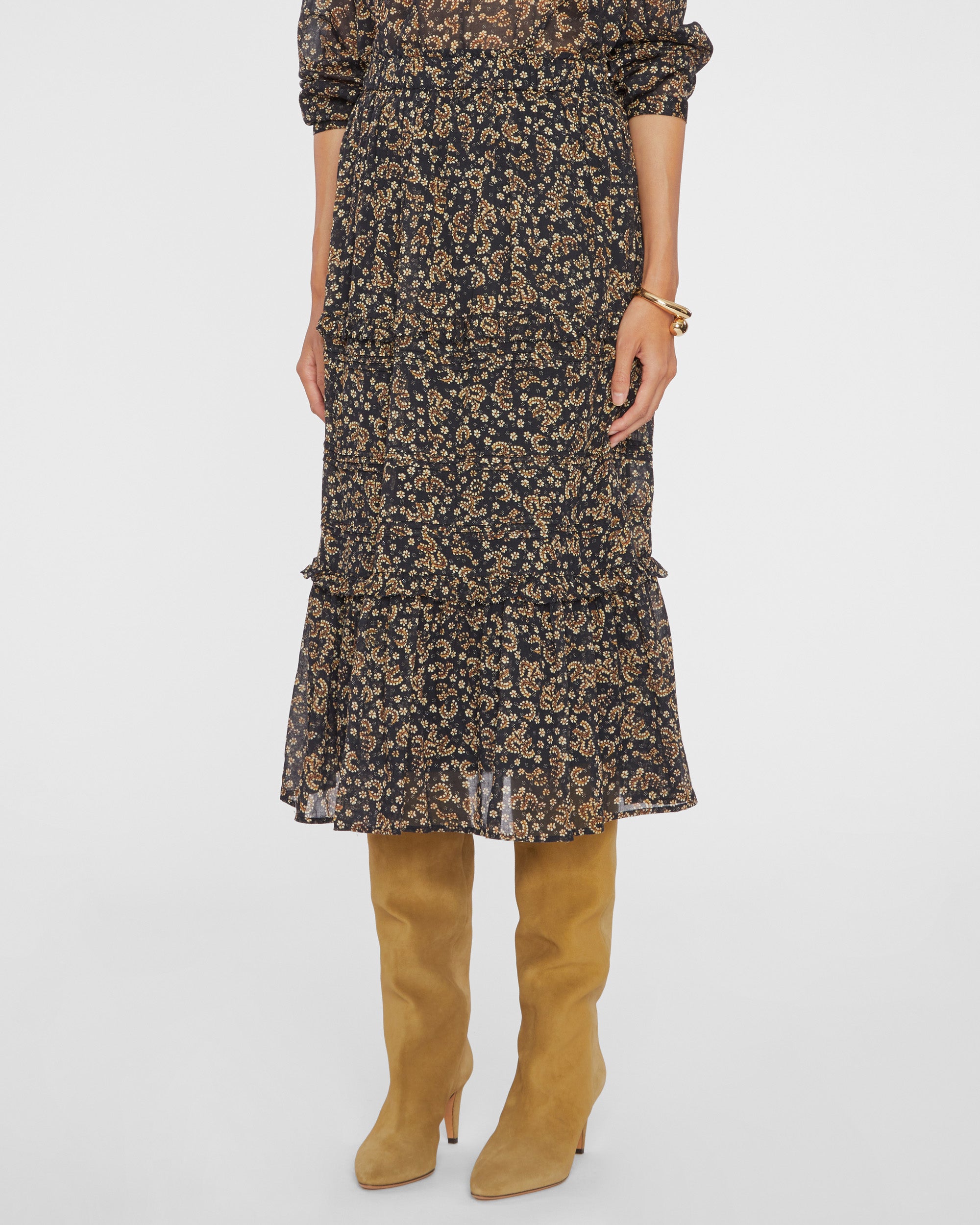 関税込◆MARANT ETOILE◆DIYA SKIRT スカート Diya cotton-blend maxi skirt in pink - Marant Etoile | Mytheresa