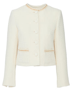 Jenn Blazer in Ivory/Gold