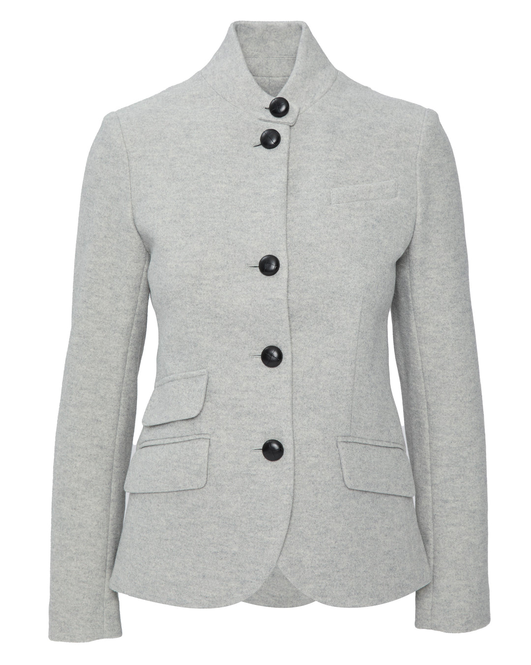DREW Jordan Blazer in Heather Grey with Black Buttons