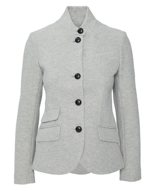Jordan Blazer in Heather Grey with Black Buttons