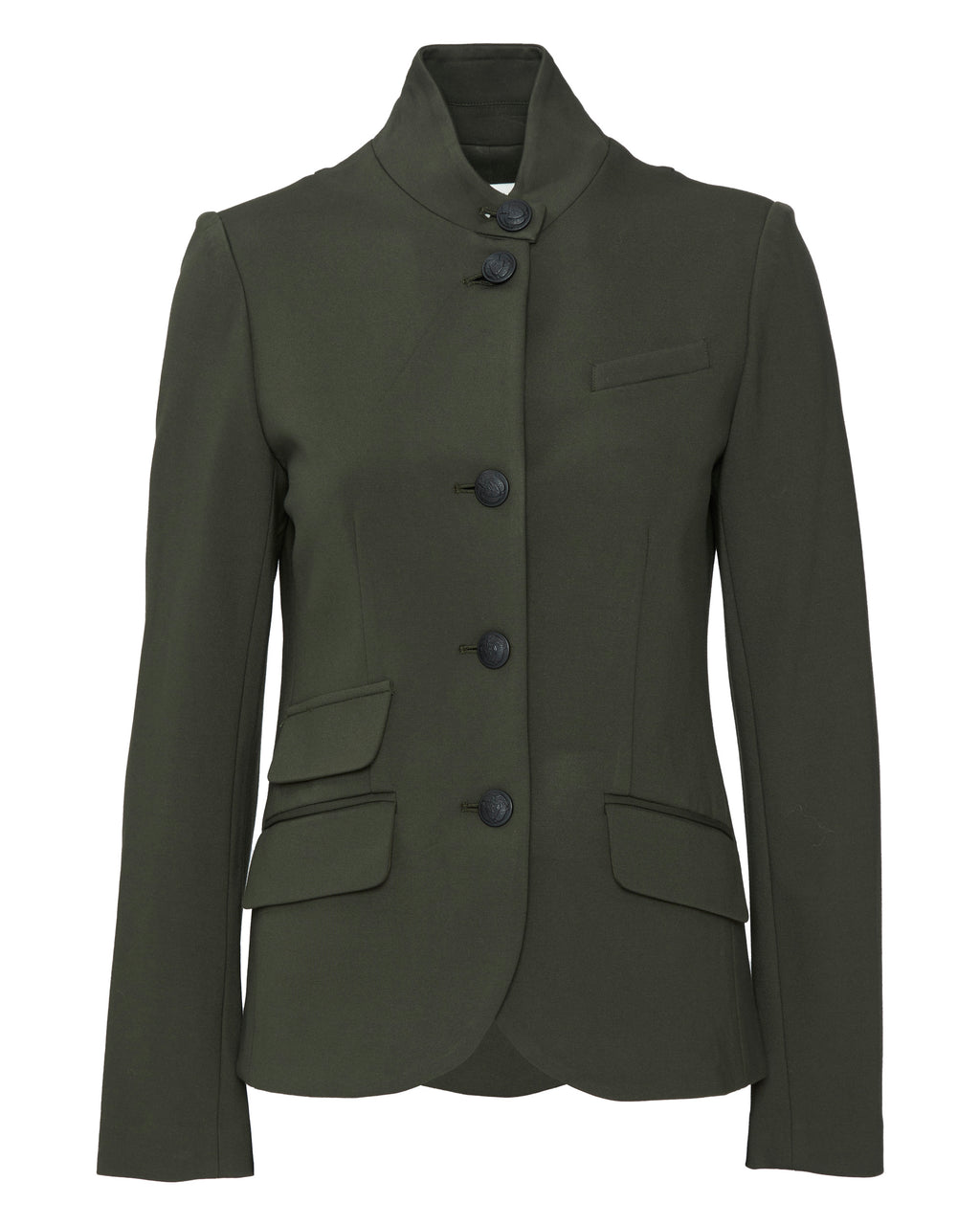 DREW Jordan Blazer in Olive with Black Buttons