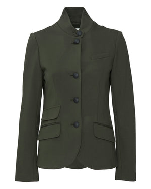Jordan Blazer in Olive with Black Buttons