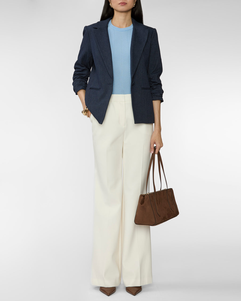 Serena Blazer in Indigo