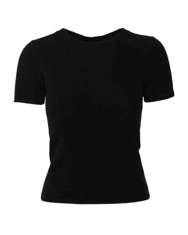 STAUD Easy Cashmere Tee in Black