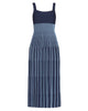 Ellison Dress in Navy/Clear Blue