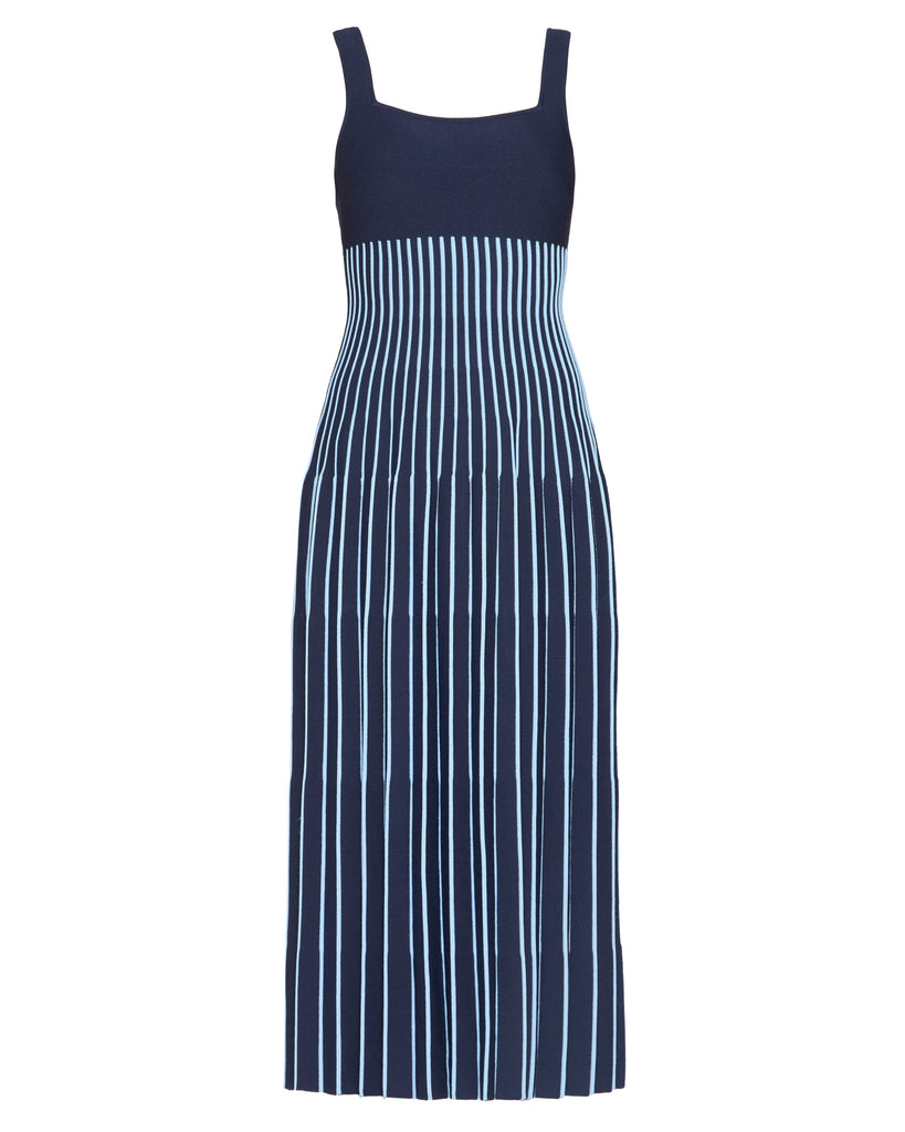 Ellison Dress in Navy/Clear Blue