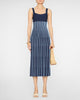 Ellison Dress in Navy/Clear Blue