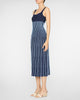 Ellison Dress in Navy/Clear Blue