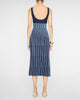 Ellison Dress in Navy/Clear Blue