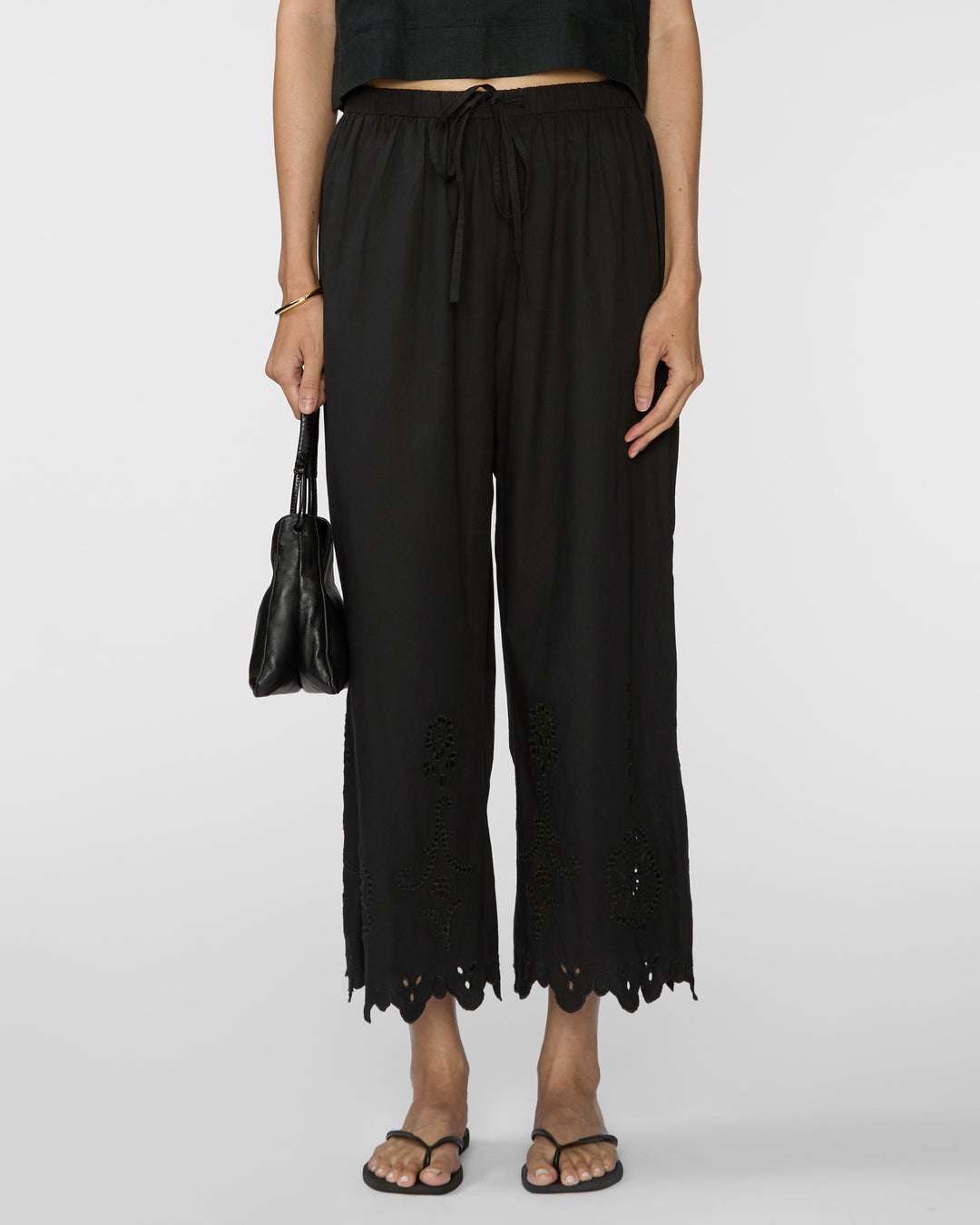 APIECE APART Embroidered Kari Pull On Pant