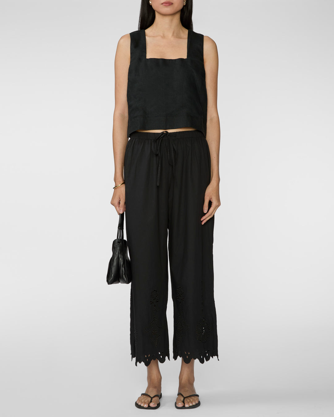 APIECE APART Embroidered Kari Pull On Pant