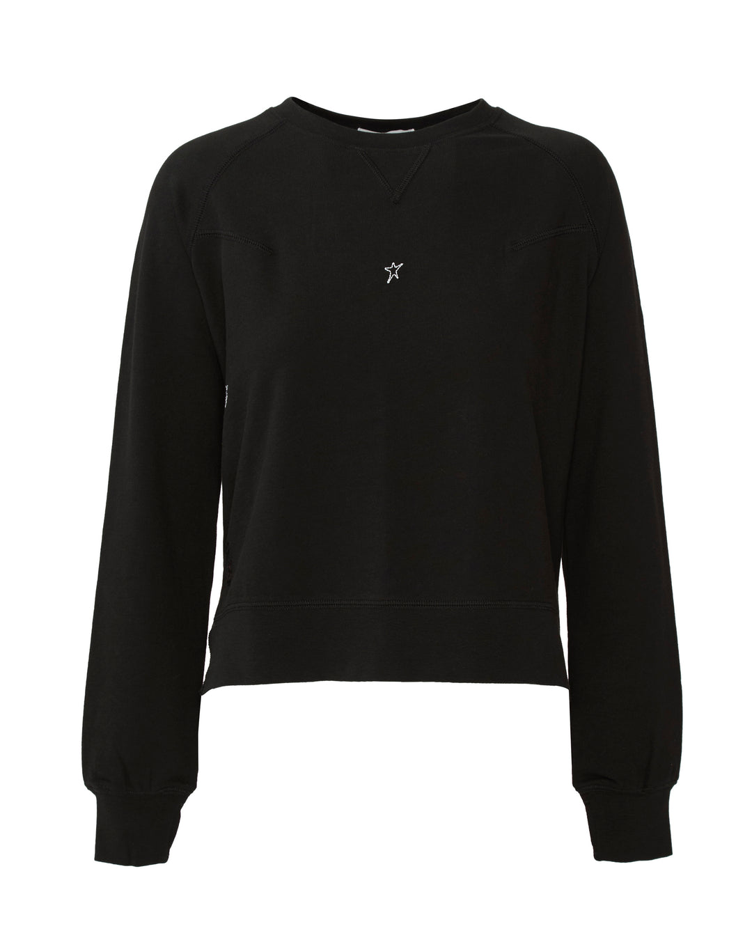 CATHERINE GEE Embroidered Star Sweatshirt in Black
