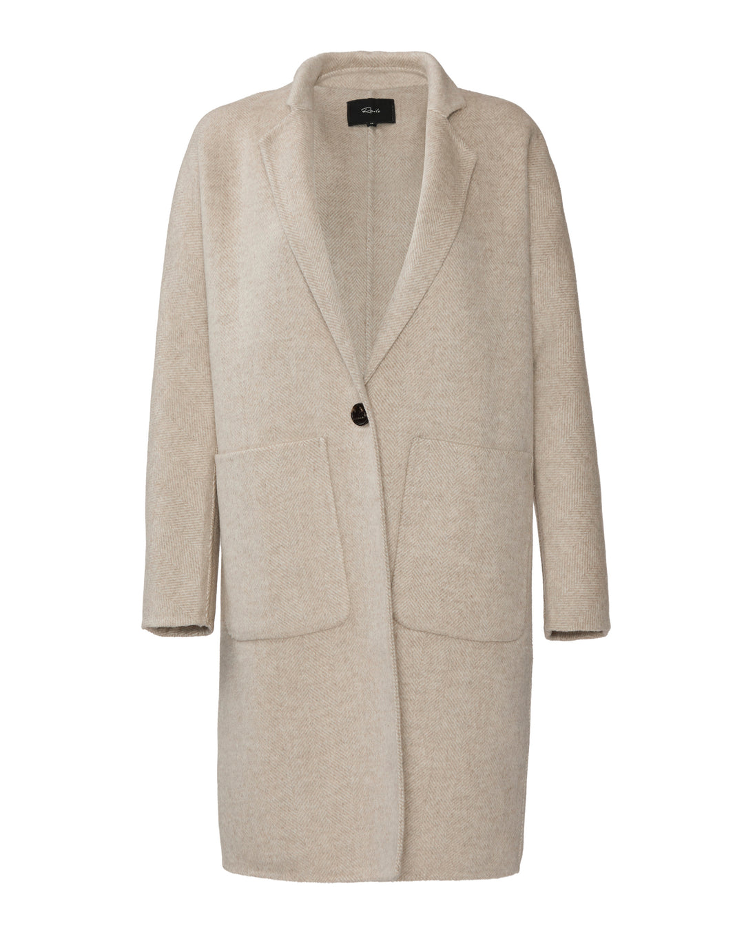 RAILS Everest Oversized Coat in Oat Herringbone