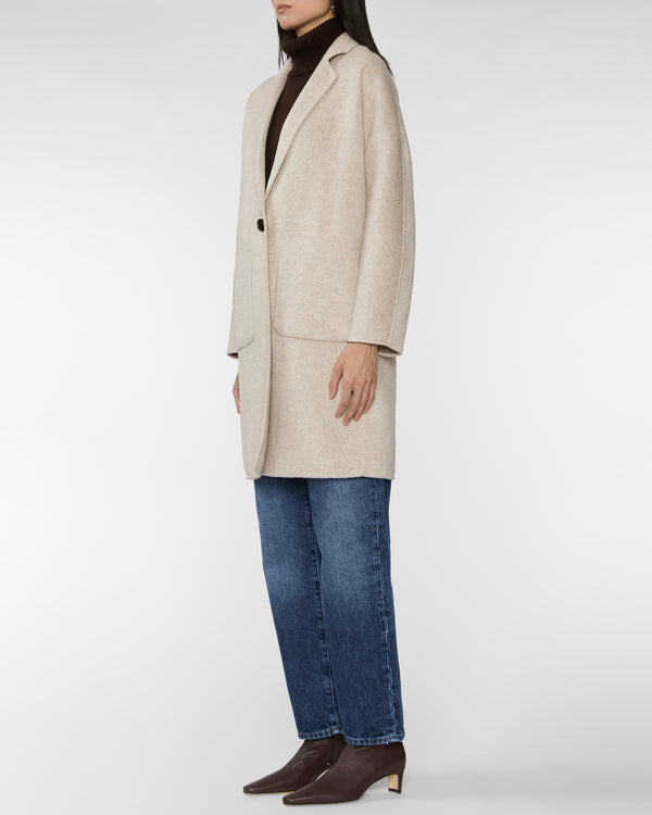 RAILS Everest Oversized Coat in Oat Herringbone