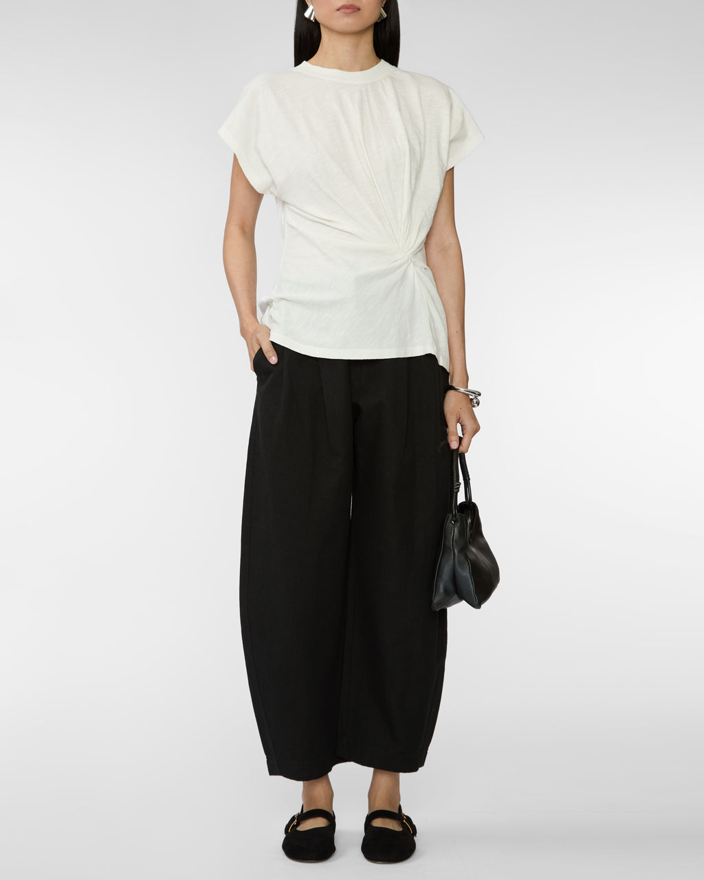 APIECE APART Everyday Pull - On Pant in Black