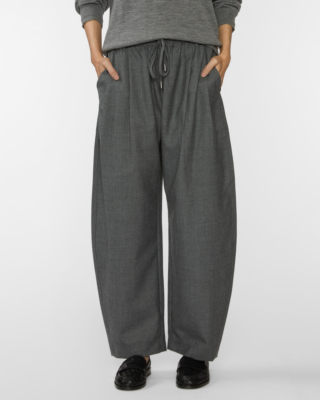 APIECE APART Everyday Pull-On Pant in Grey Melange