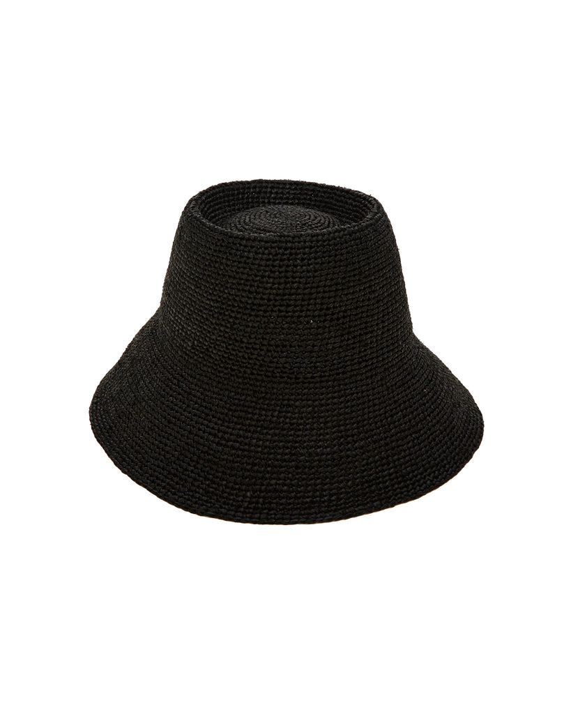 JANESSA LEONE Felix Hat in Black