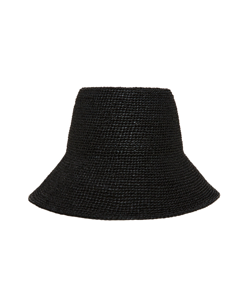 JANESSA LEONE Felix Hat in Black