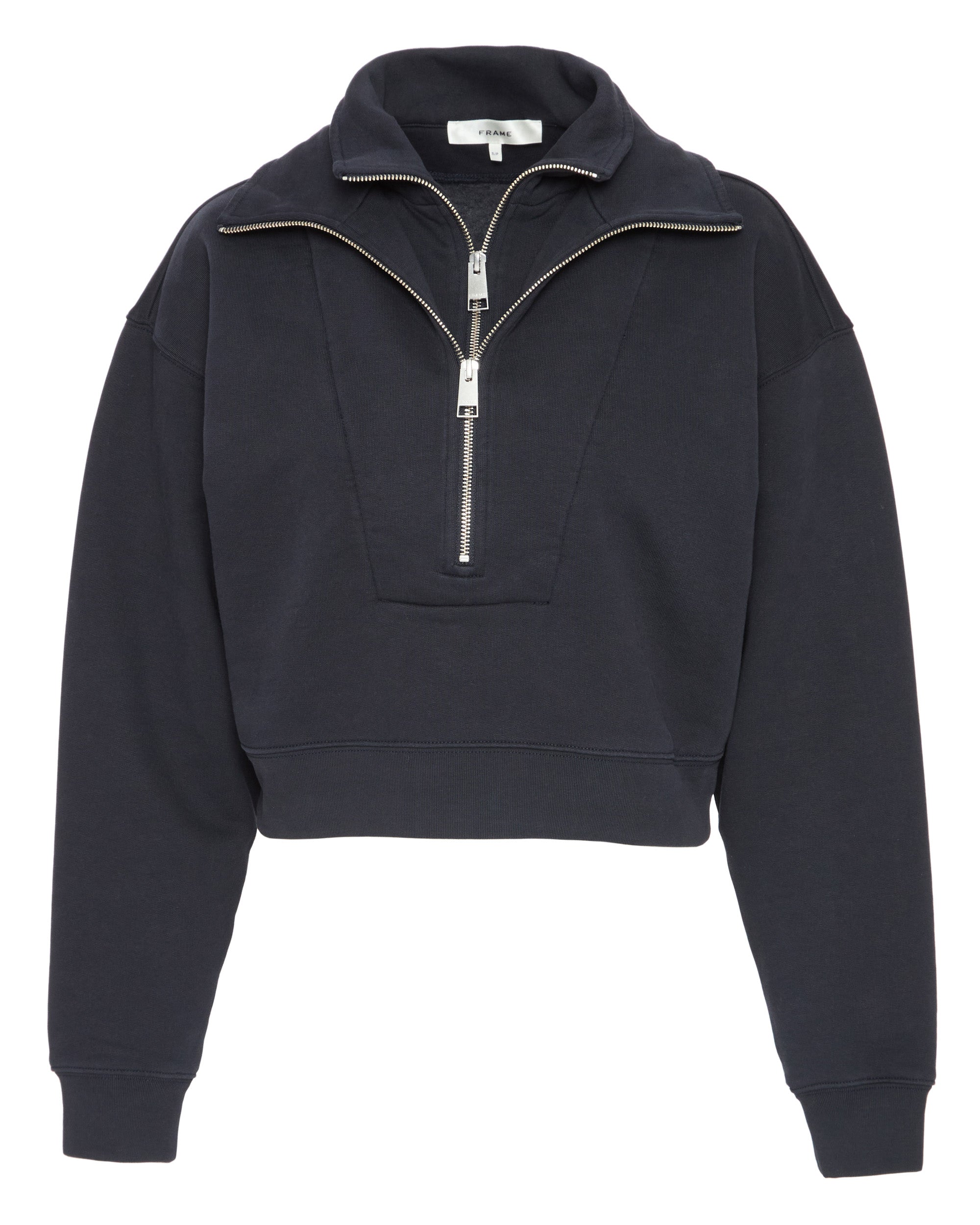 トップス double zip short hoodie FRAME The Double Zip Sweatshirt– Capsule Shop