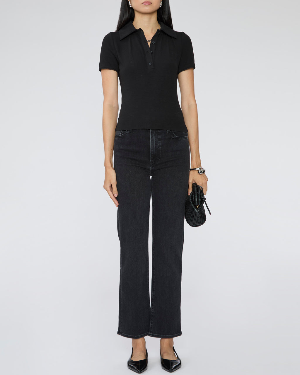FRAME The Mesh Trim Polo
