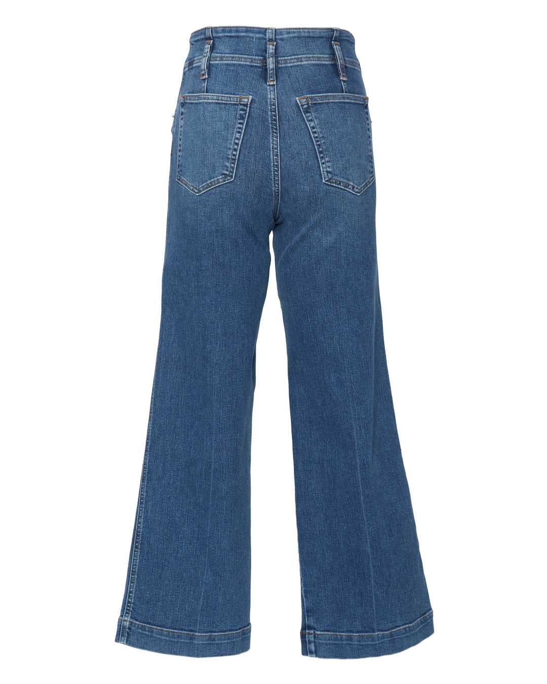 FRAME The Seamed Wide Leg Trouser Crop