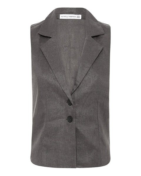 Gabriel Top in Charcoal