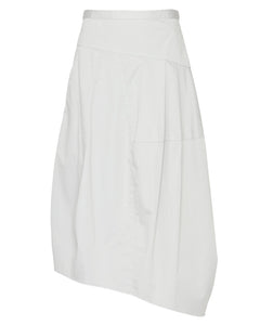 Garment Dyed Silky Cotton Asymmetrical Balloon Skirt - 20% OFF NEW SEASON
