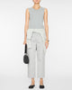 Garment Dyed Silky Cotton Cropped Slouchy Cargo Jeans