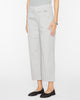 Garment Dyed Silky Cotton Cropped Slouchy Cargo Jeans