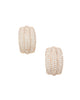 Gold Crystal Ridged Earrings