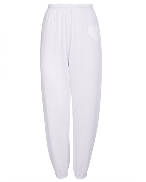 Heart Sweatpants in Lilac
