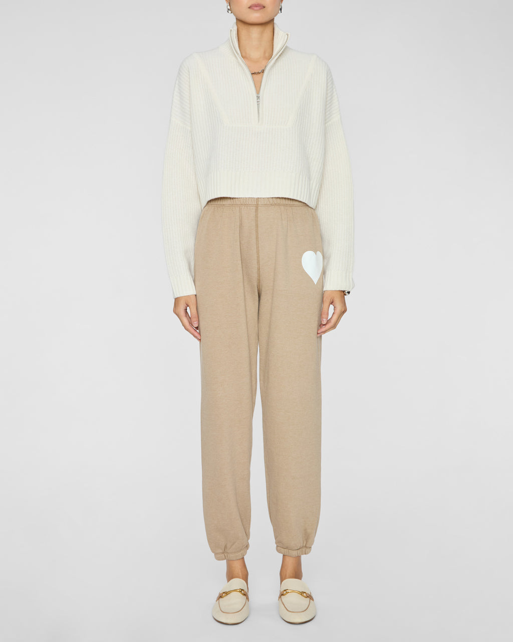 SPRWMN Heart Sweatpant in Latte