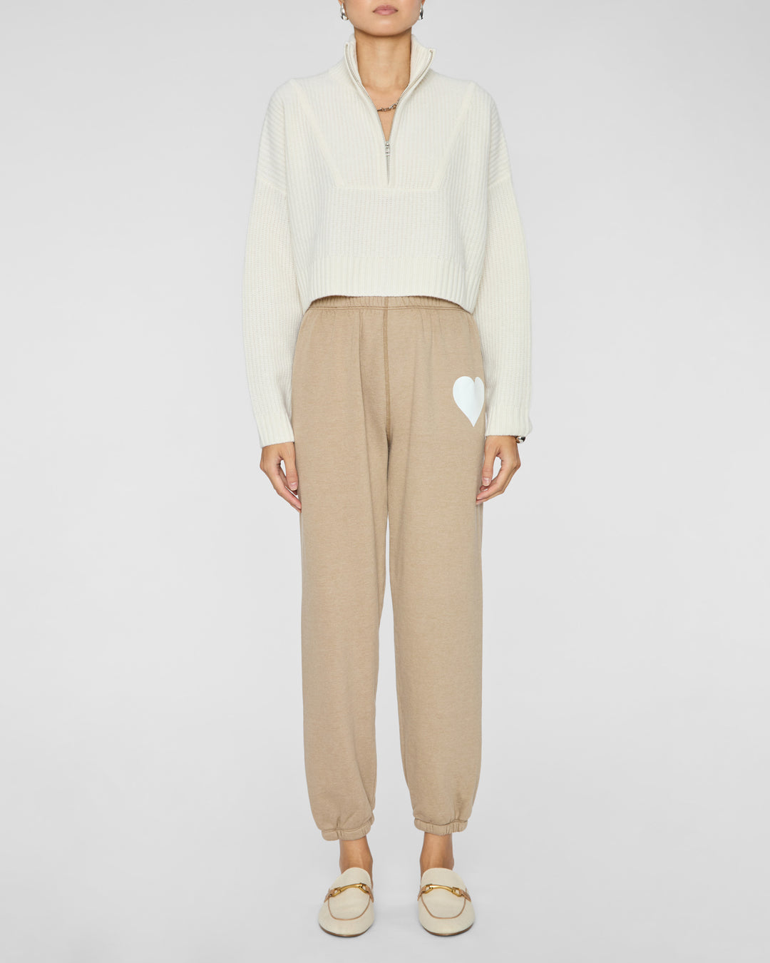 SPRWMN Heart Sweatpant in Latte