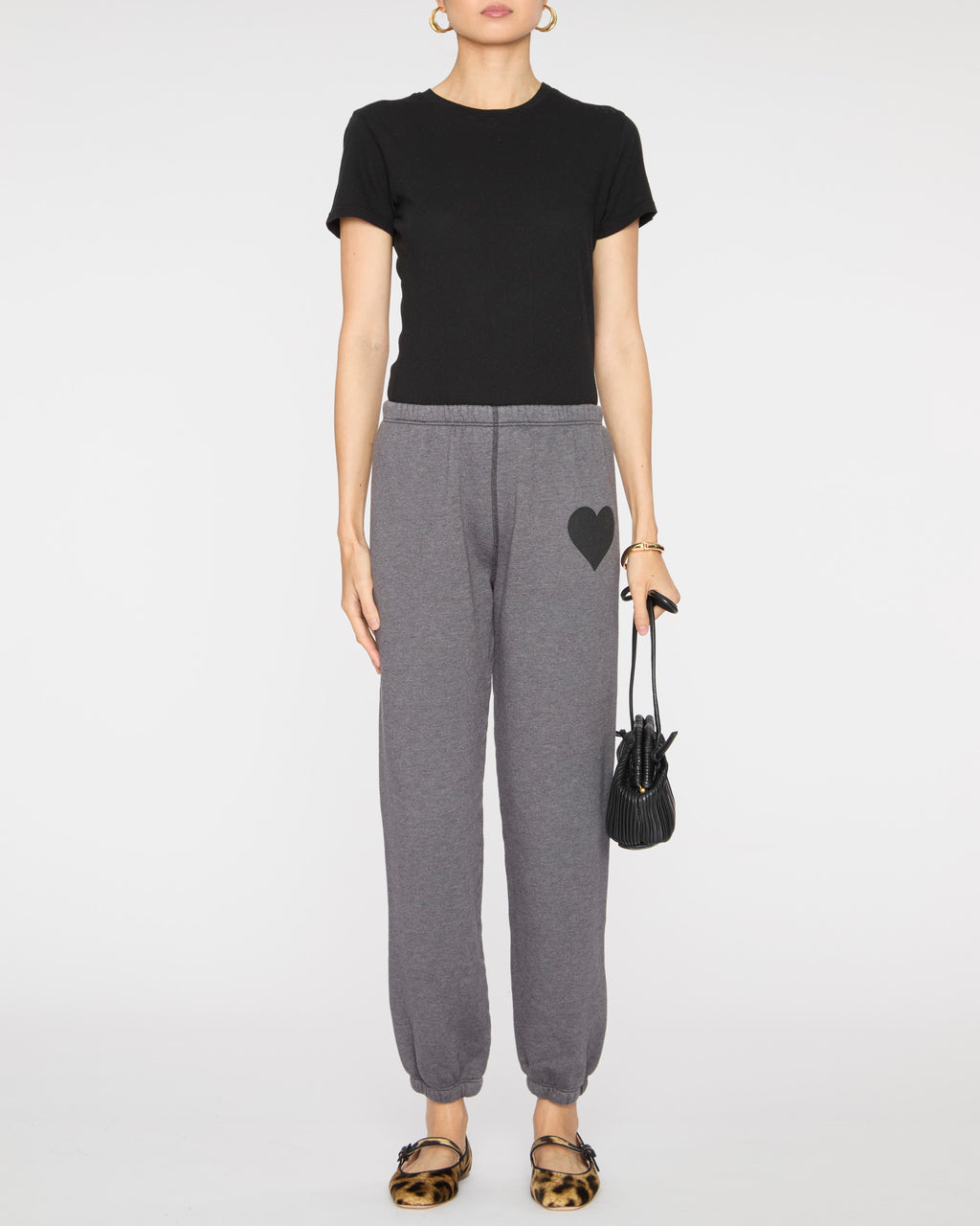 SPRWMN Heart Sweatpants in Charcoal