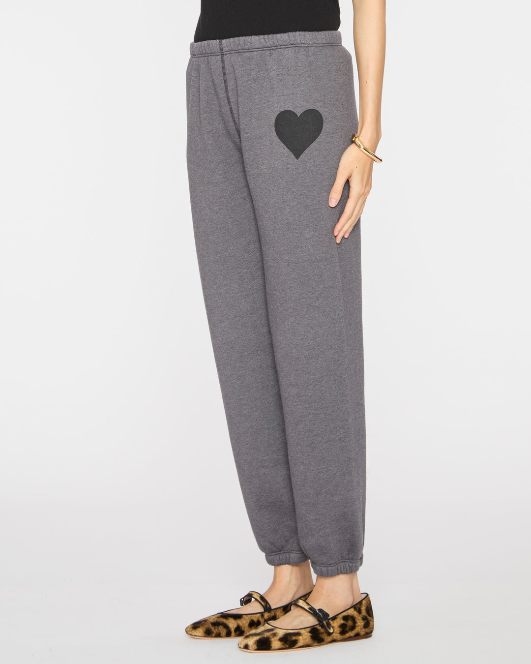SPRWMN Heart Sweatpants in Charcoal