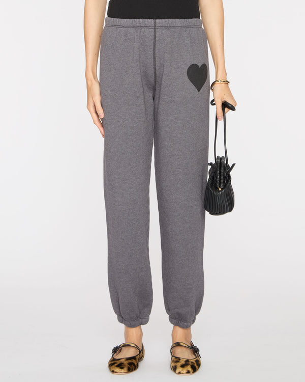 SPRWMN Heart Sweatpants in Charcoal