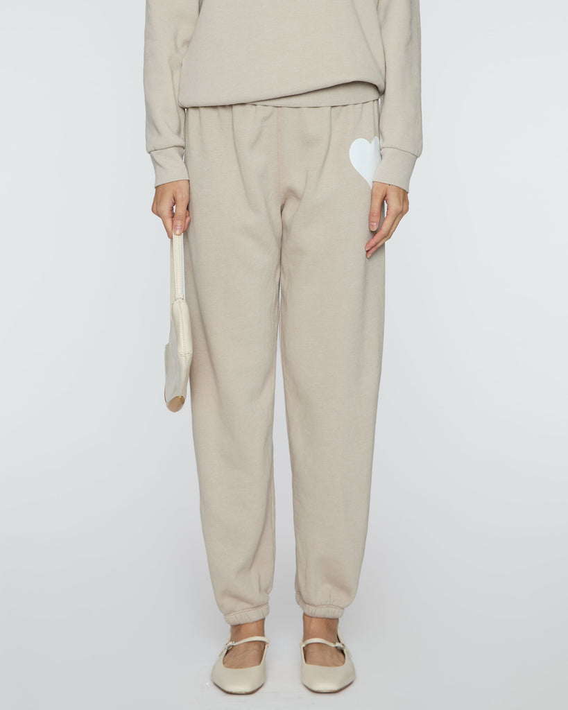 SPRWMN Heart Sweatpants in Oat
