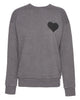 SPRWMN Heart Sweatshirt in Charcoal