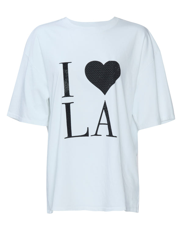 SPRWMN I Love LA Rhinestones Top