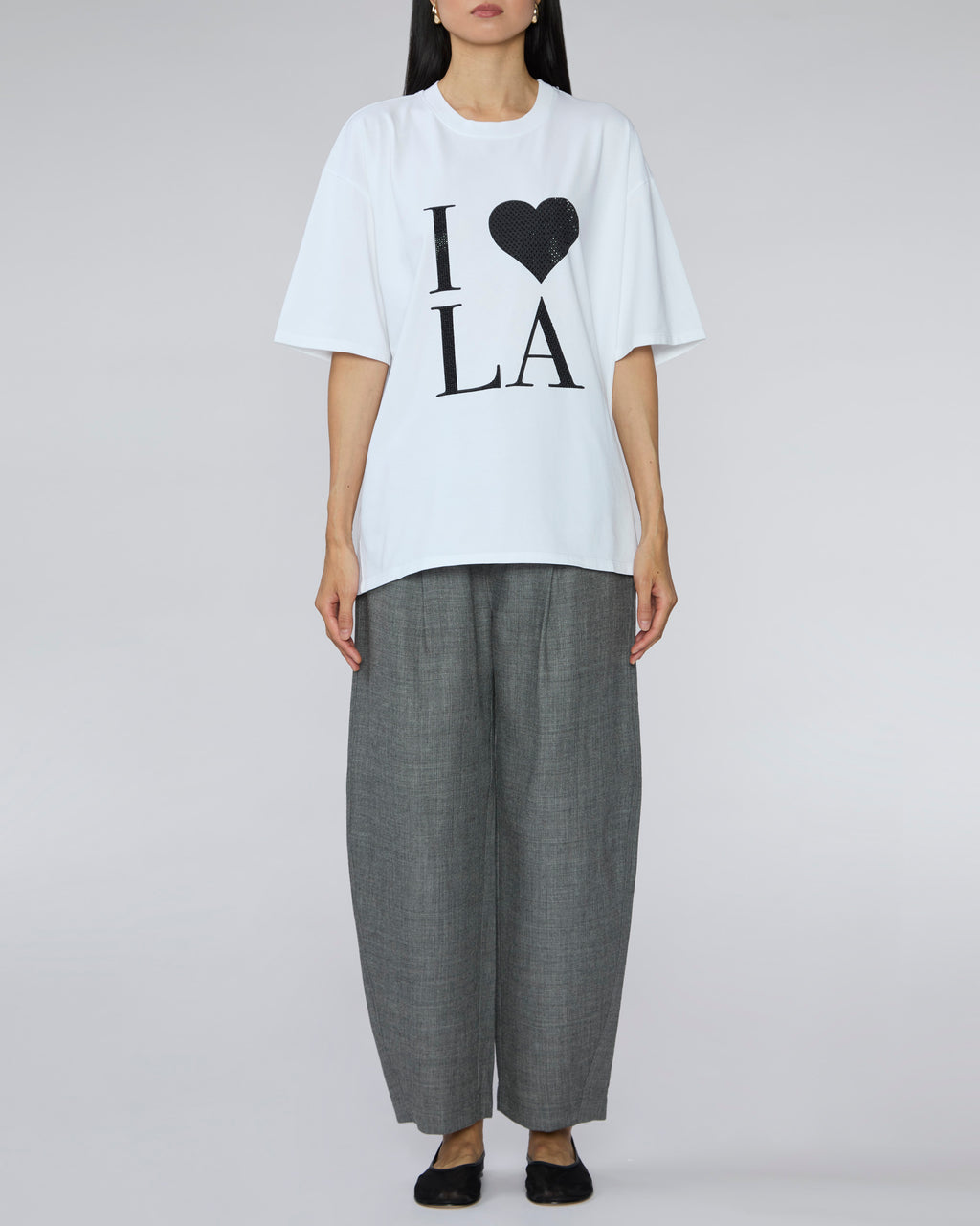 SPRWMN I Love LA Rhinestones Top