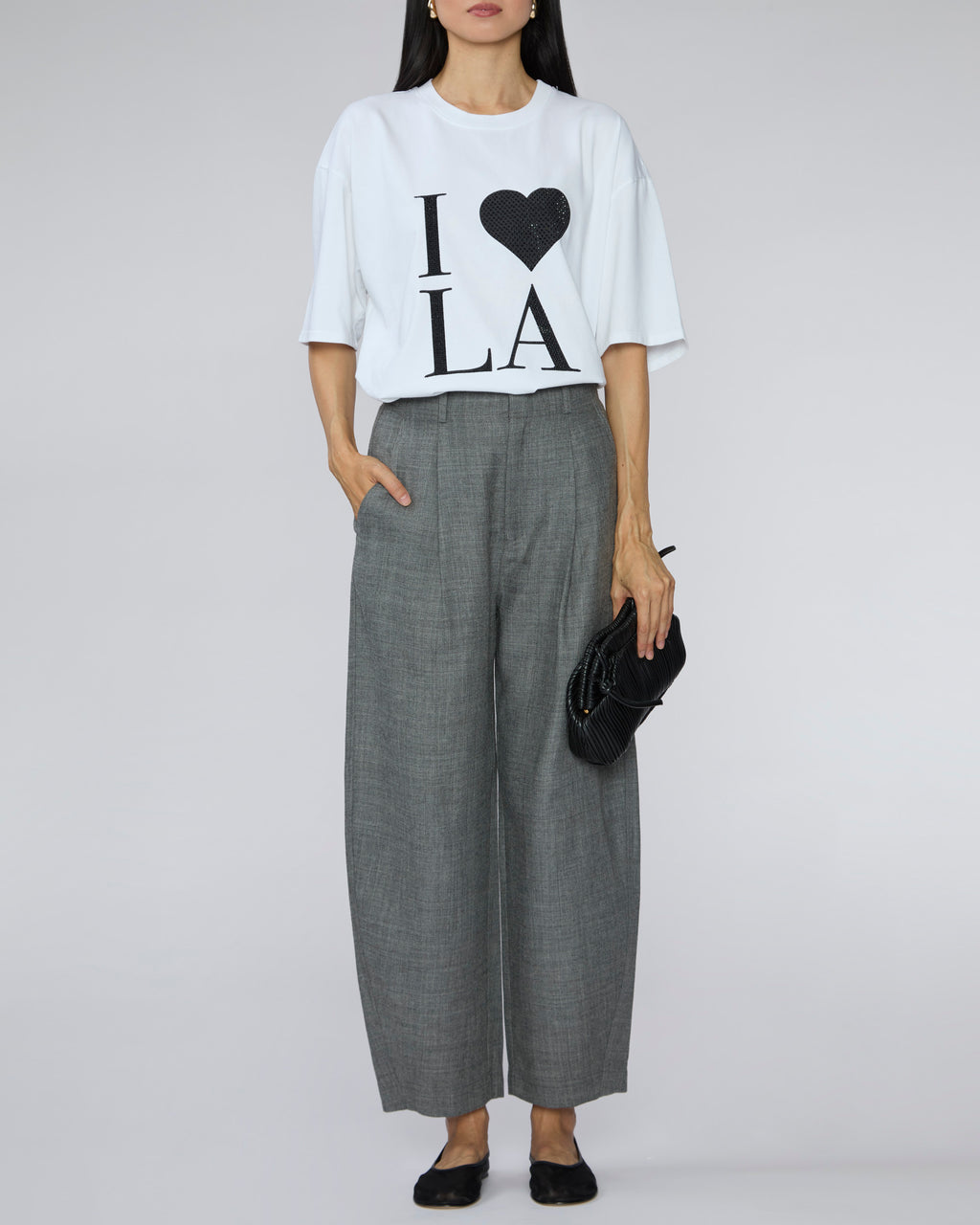 SPRWMN I Love LA Rhinestones Top