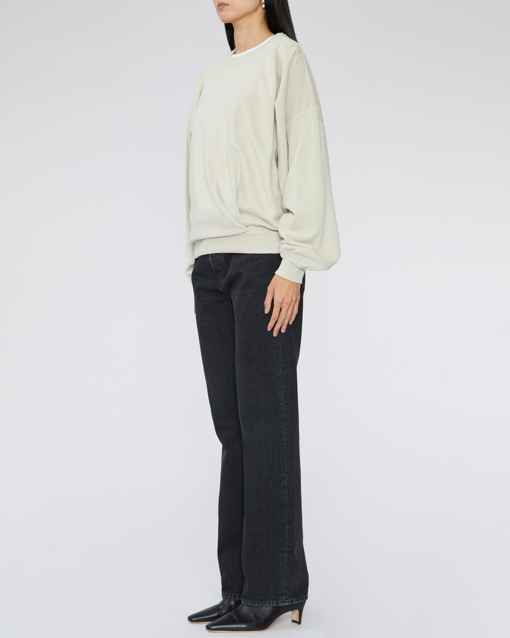 ISABEL MARANT ETOILE Sauria Sweatshirt in Ecru