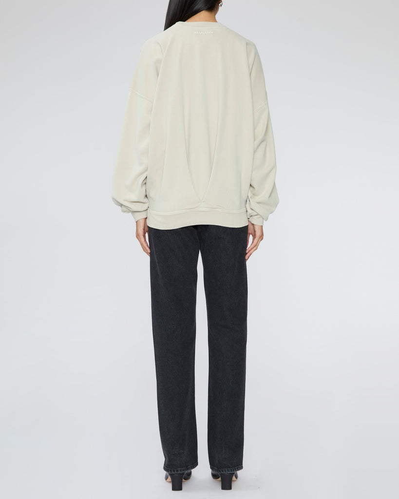 ISABEL MARANT ETOILE Sauria Sweatshirt in Ecru